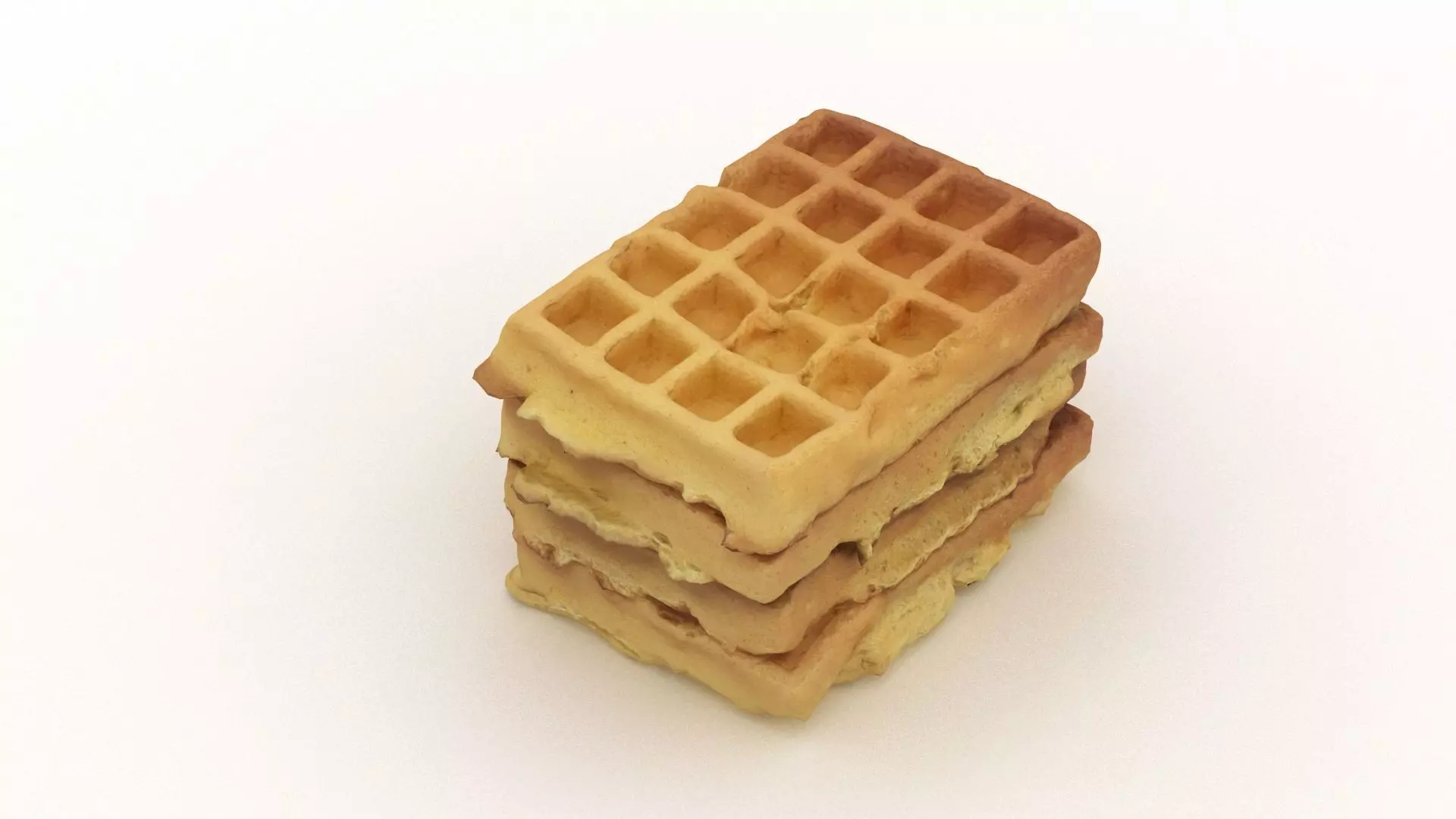 Toasted Waffles 3D model_0