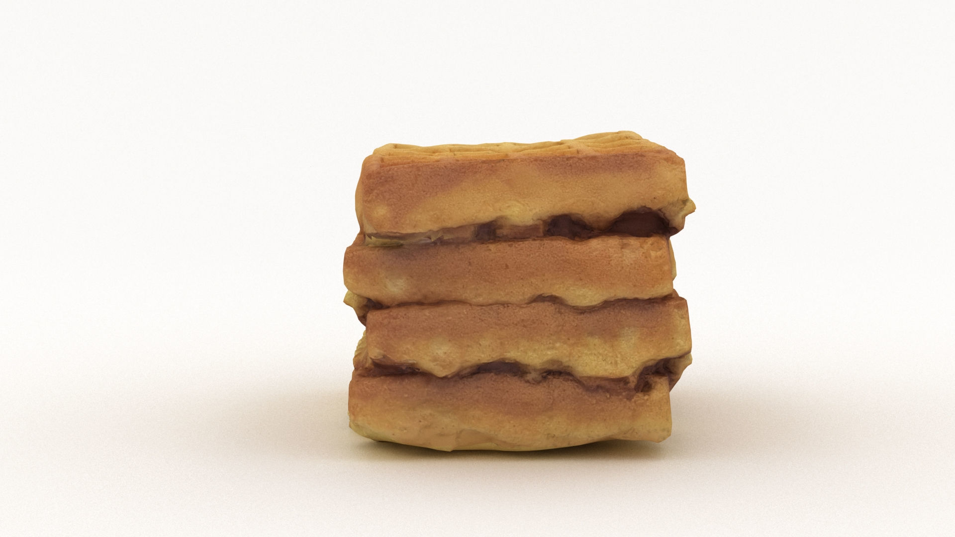 Toasted Waffles 3D model_7