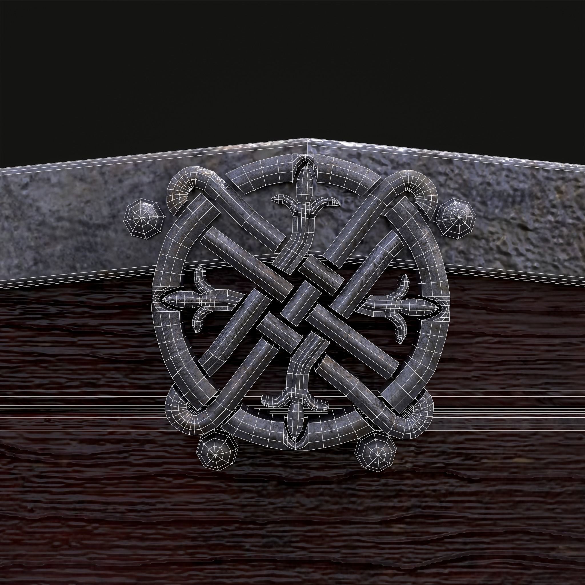 Nordic Horse Shields Pack 3D Model Collection_45