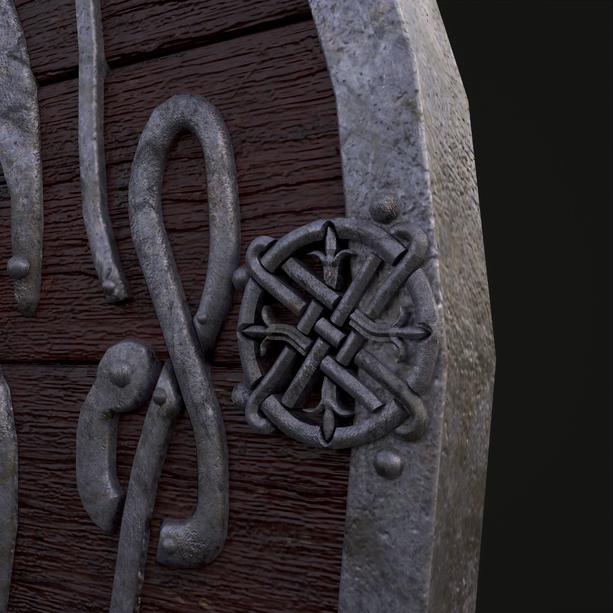 Nordic Horse Shields Pack 3D Model Collection_19