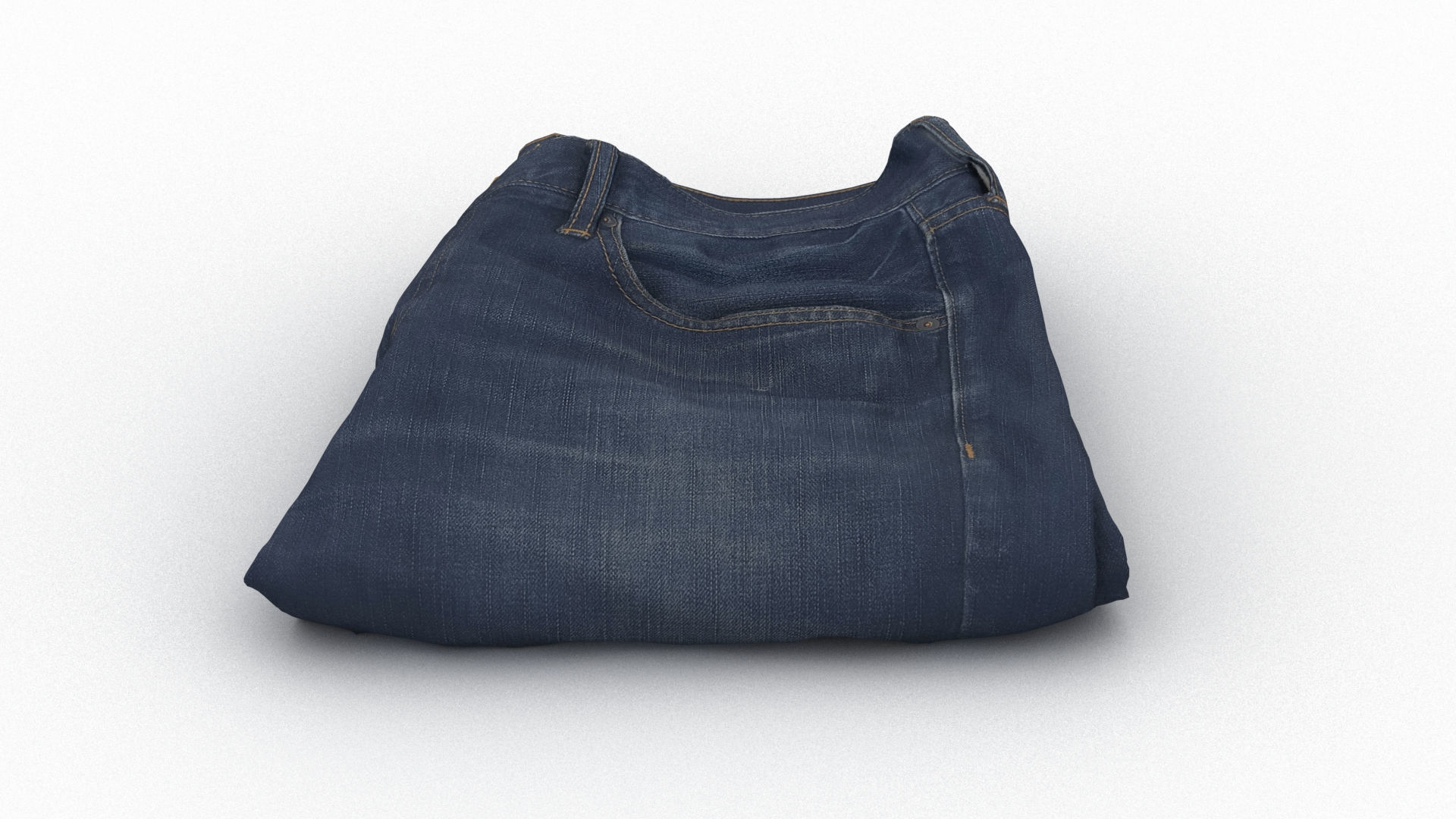 Folded Jeans 3D model_1