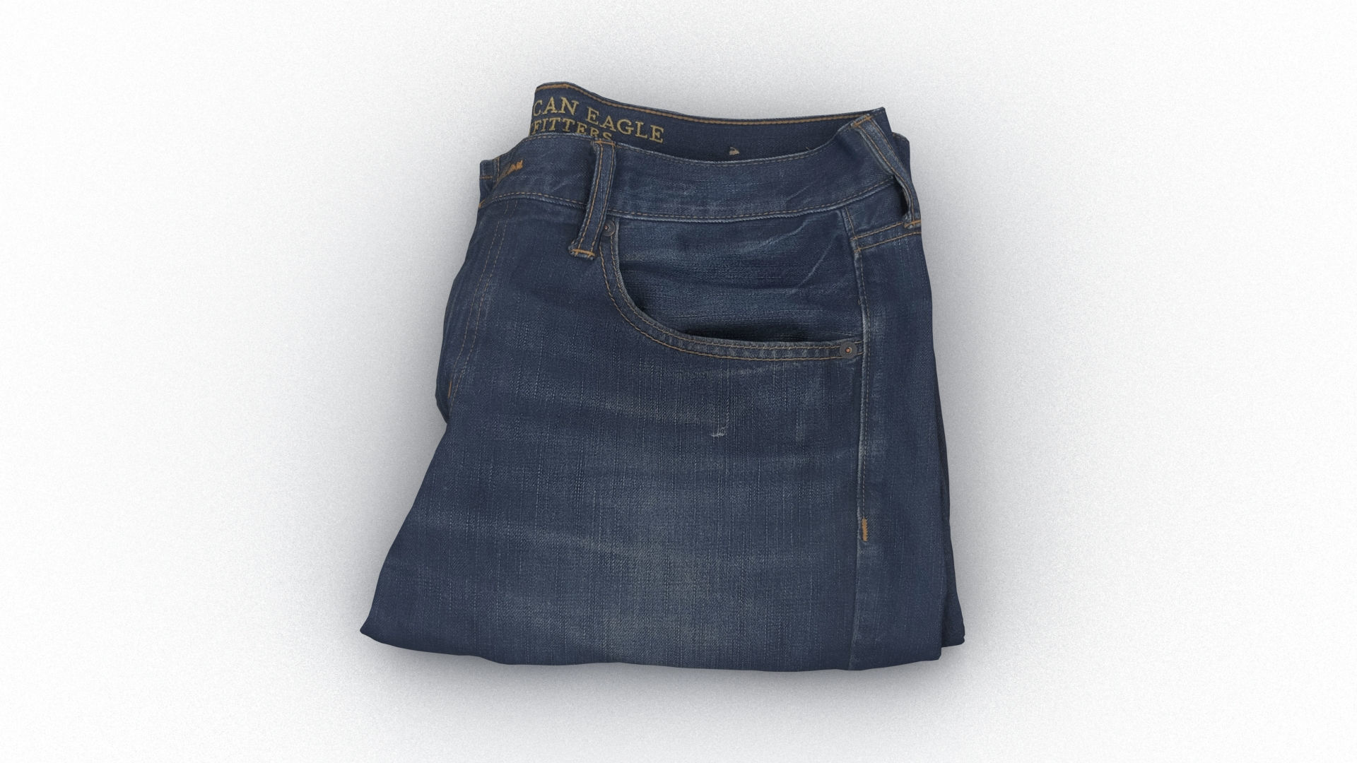 Folded Jeans 3D model_8
