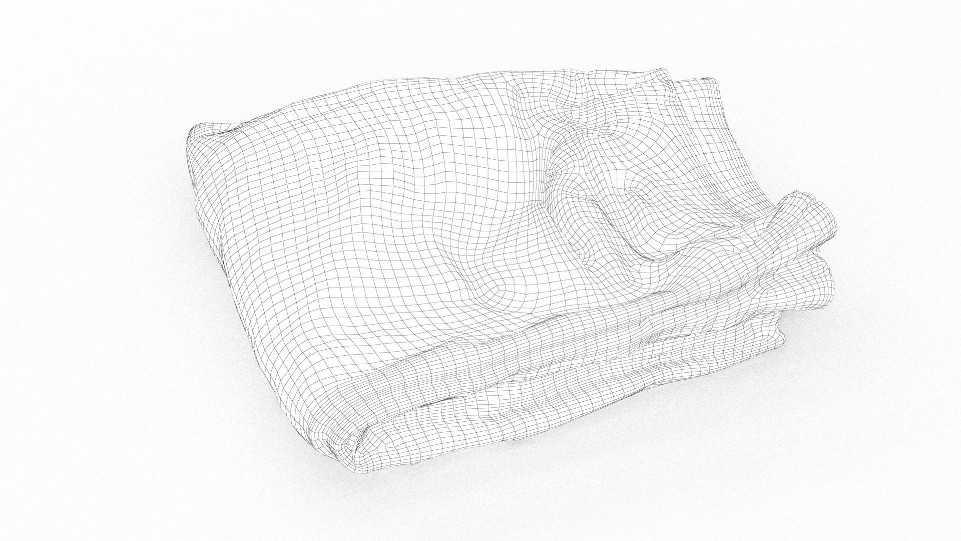 Folded Jeans 3D model_14