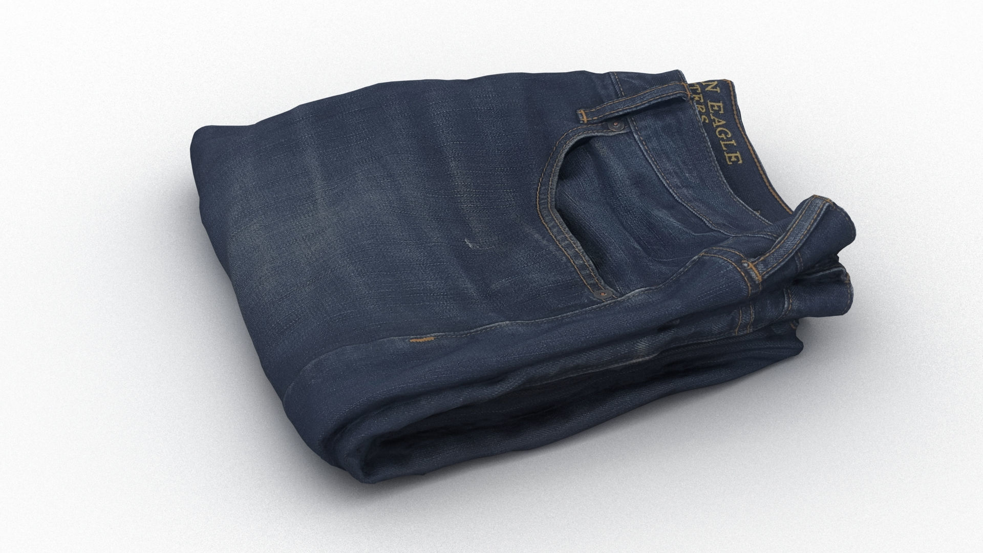 Folded Jeans 3D model_5