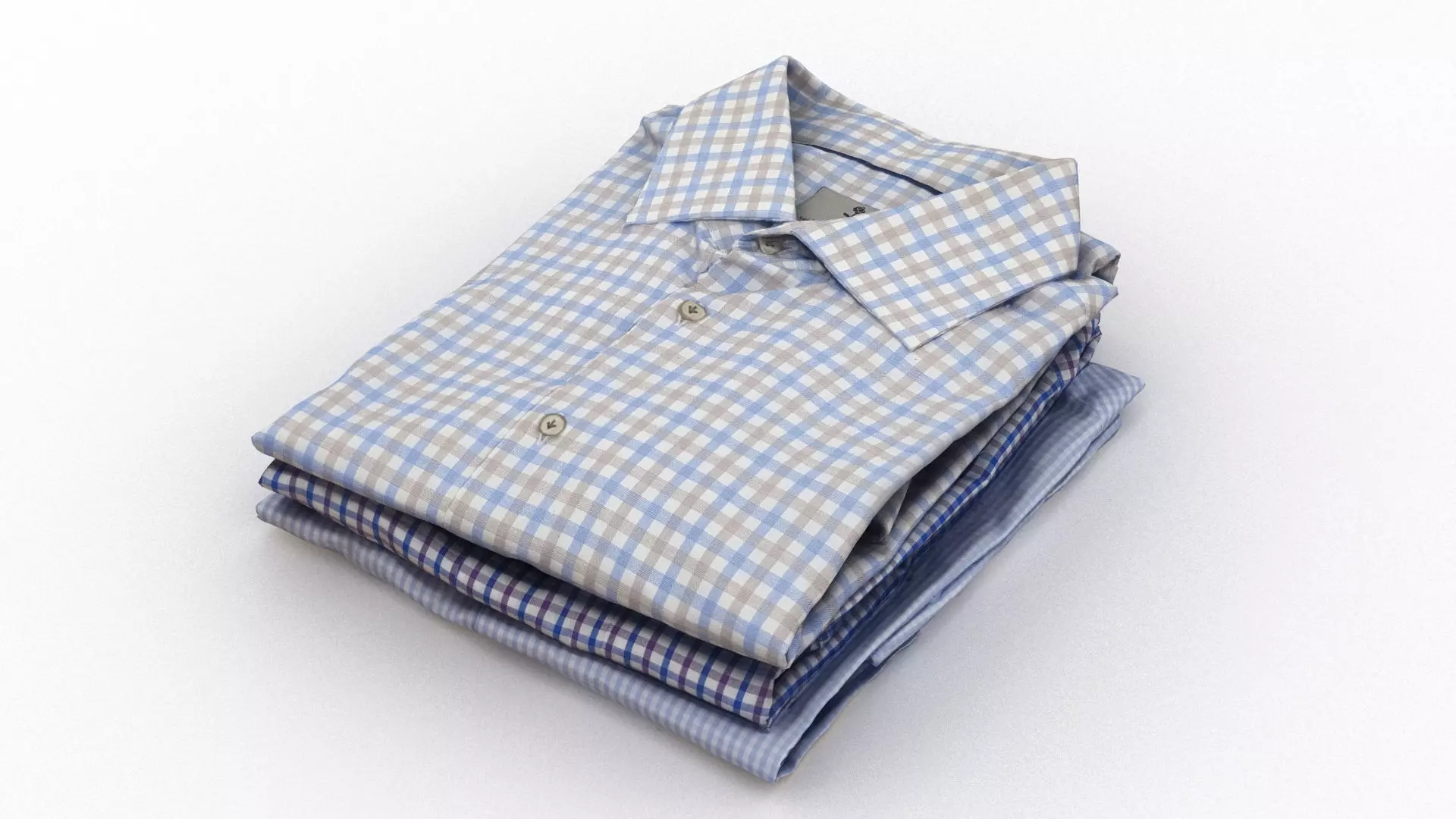 Folded Shirt Pile 002 3D model