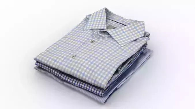 Folded Shirt Pile 002