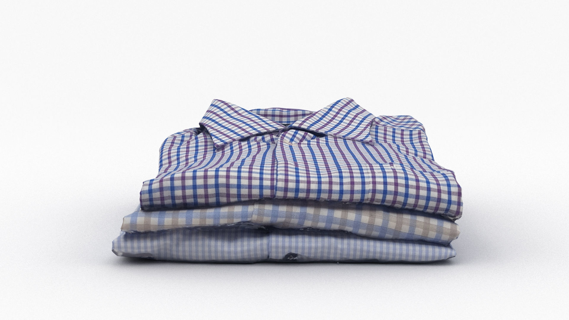 Folded Shirt Pile 001 3D model_6