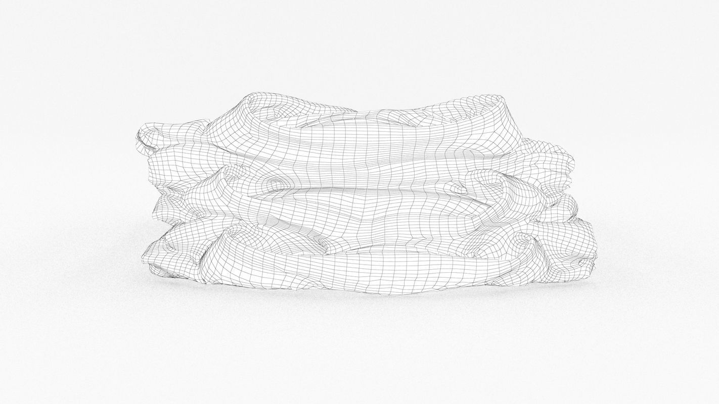 Folded Shirt Pile 001 3D model_16
