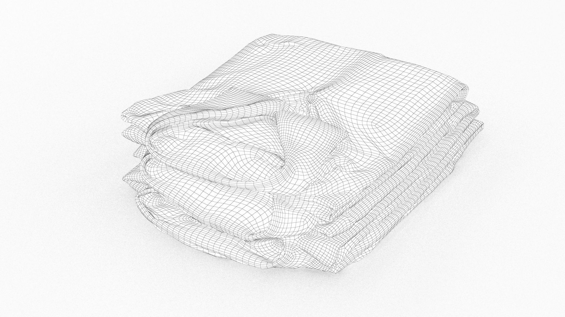 Folded Shirt Pile 001 3D model_12