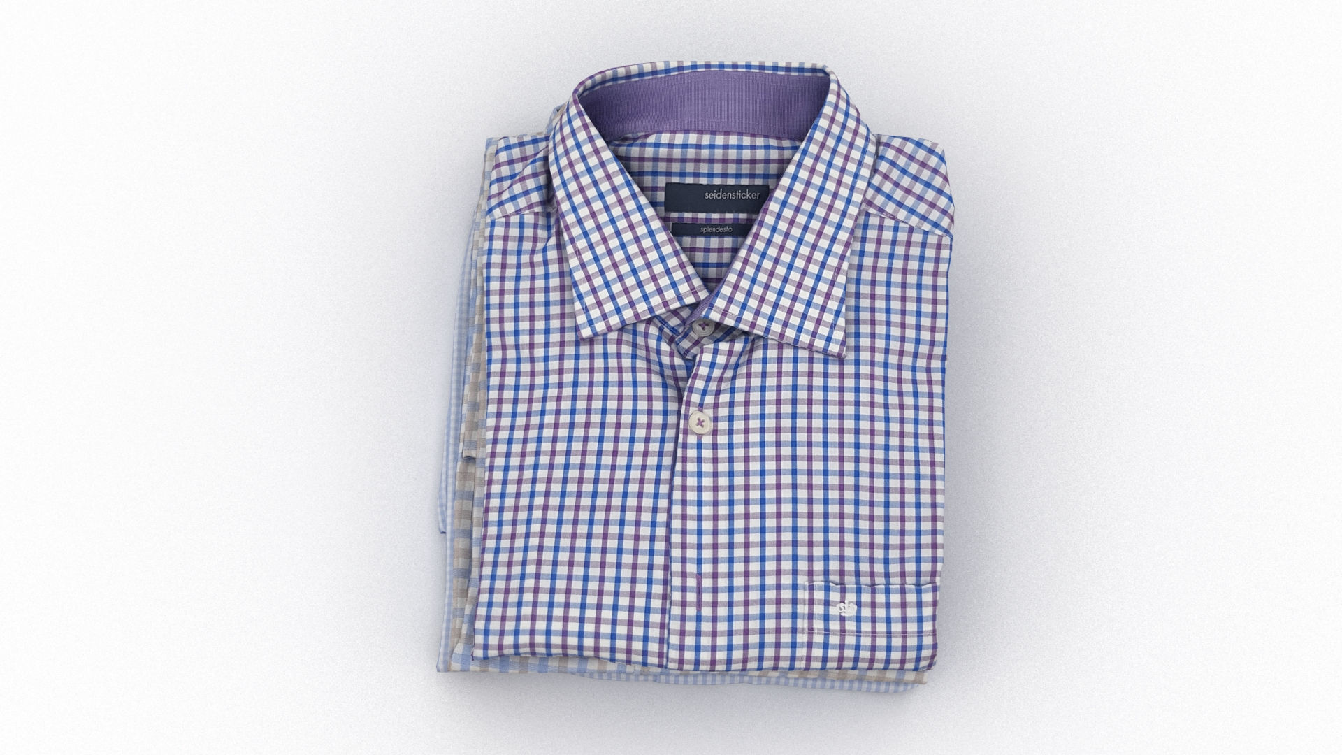 Folded Shirt Pile 001 3D model_8