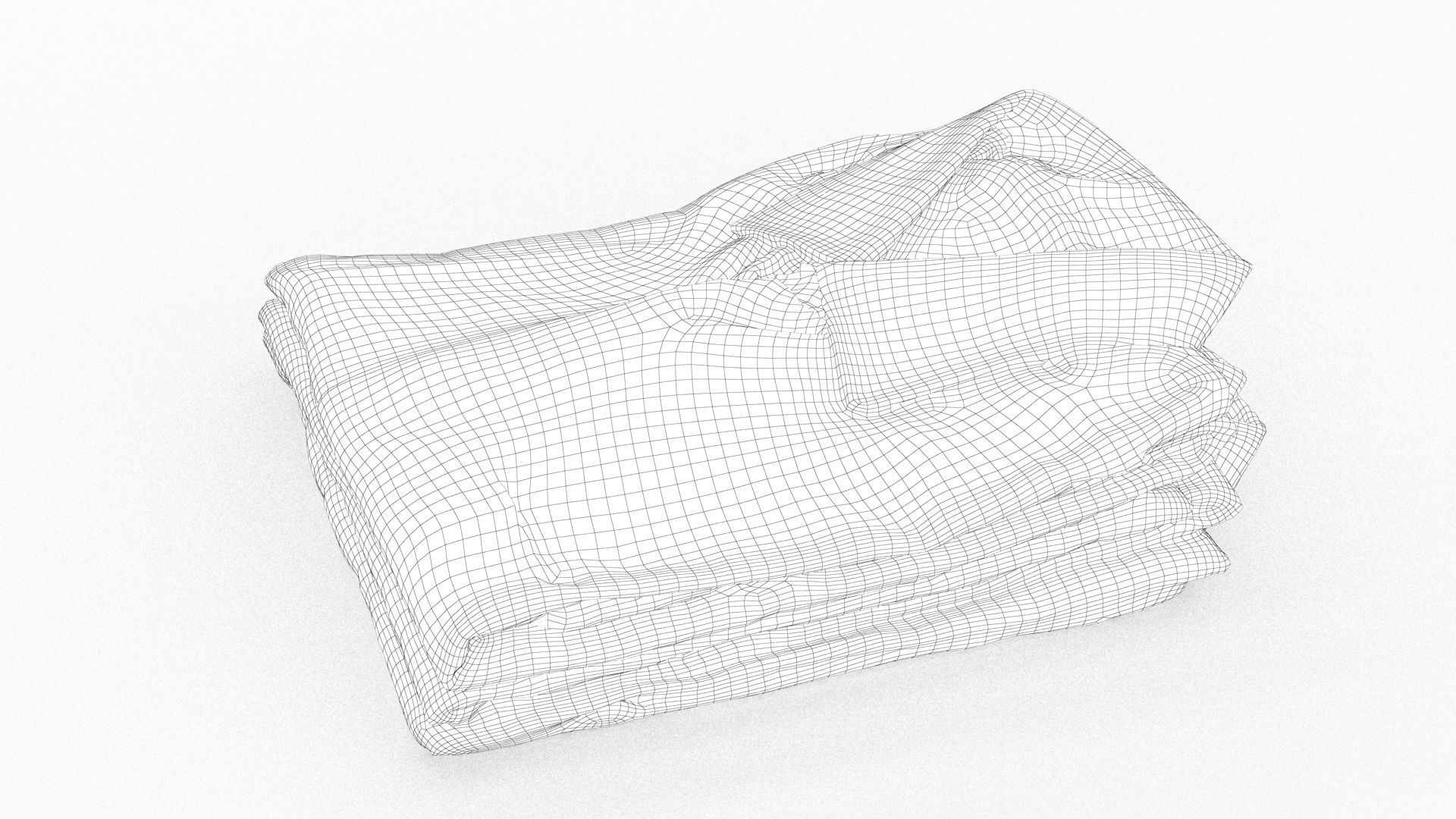 Folded Shirt Pile 001 3D model_14