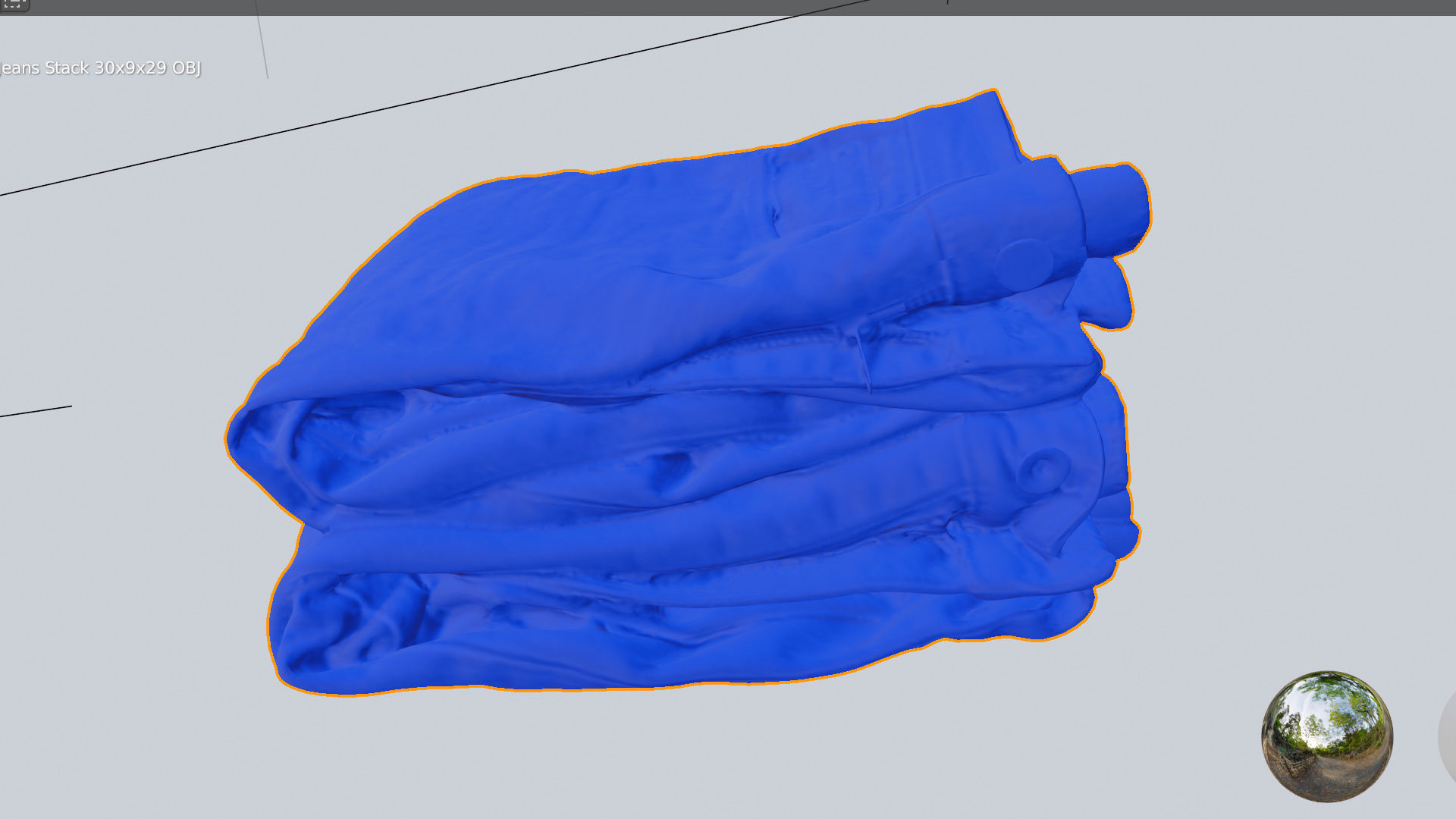 Jeans and pants 13 items collection heap stack pile of jeans  3D model_25