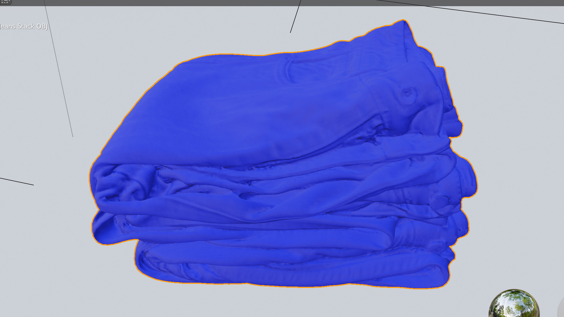 Jeans and pants 13 items collection heap stack pile of jeans  3D model_50