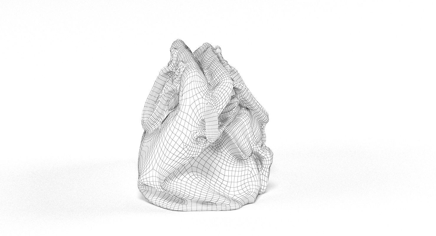 Leather Messenger Bag 3D model_7