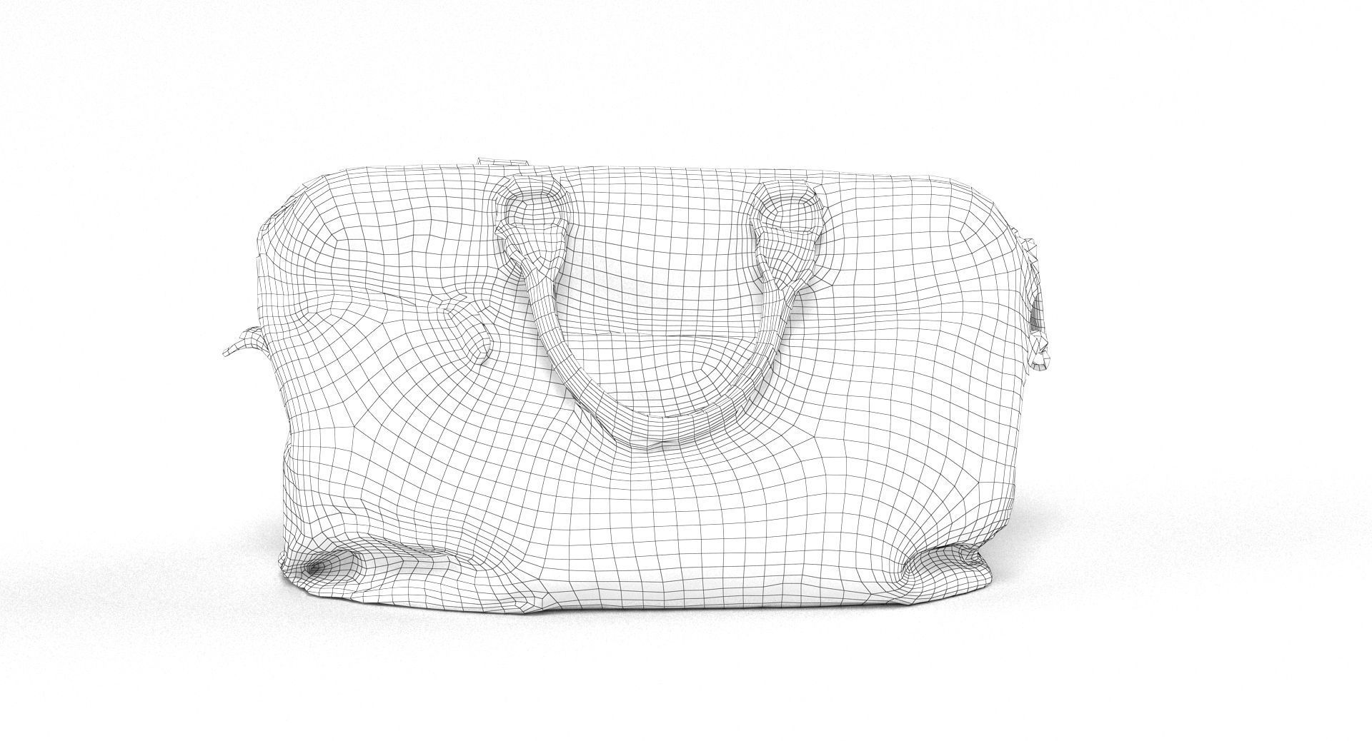 Leather Messenger Bag 3D model_8