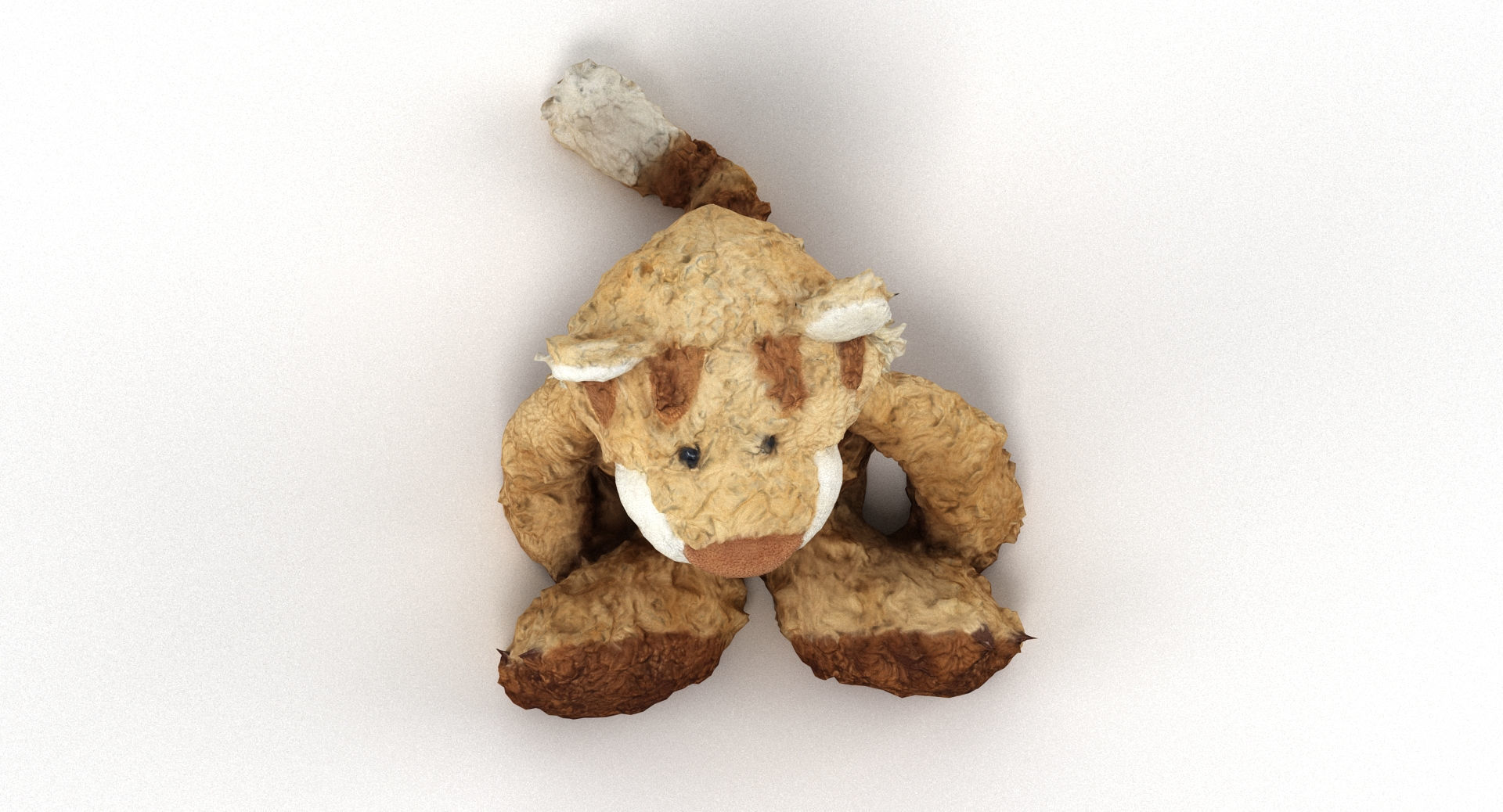 Lion Cuddly Soft Toy Low-poly 3D model_5