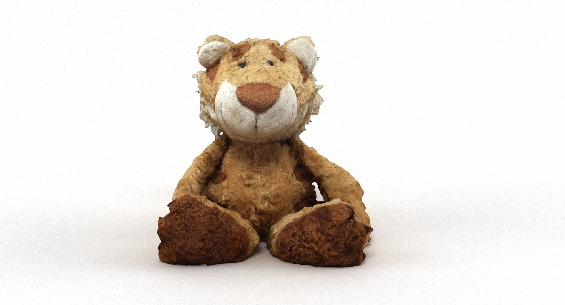 Lion Cuddly Soft Toy Low-poly 3D model_1