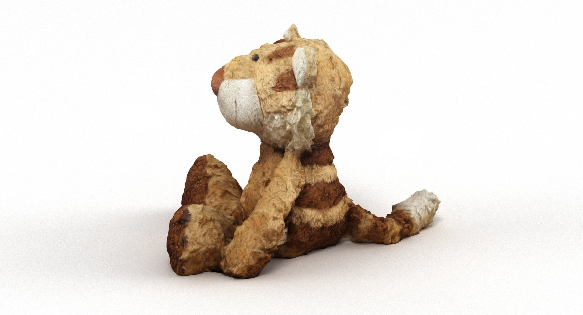Lion Cuddly Soft Toy Low-poly 3D model_4