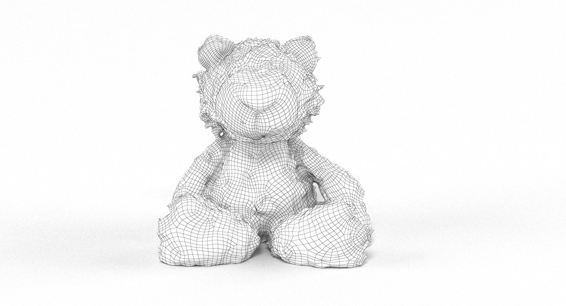 Lion Cuddly Soft Toy Low-poly 3D model_8