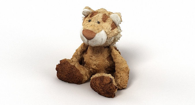Lion Cuddly Soft Toy Low-poly 3D model