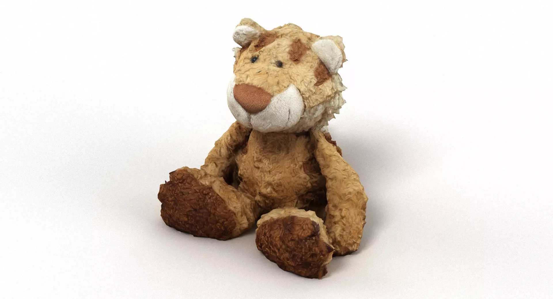 Lion Cuddly Soft Toy Low-poly 3D model_0