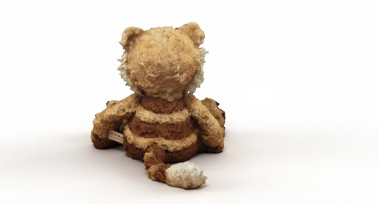 Lion Cuddly Soft Toy Low-poly 3D model_3