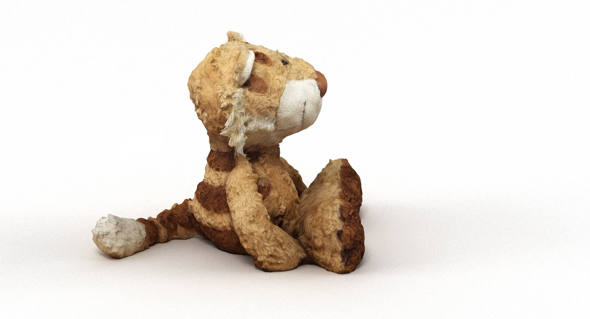 Lion Cuddly Soft Toy Low-poly 3D model_2