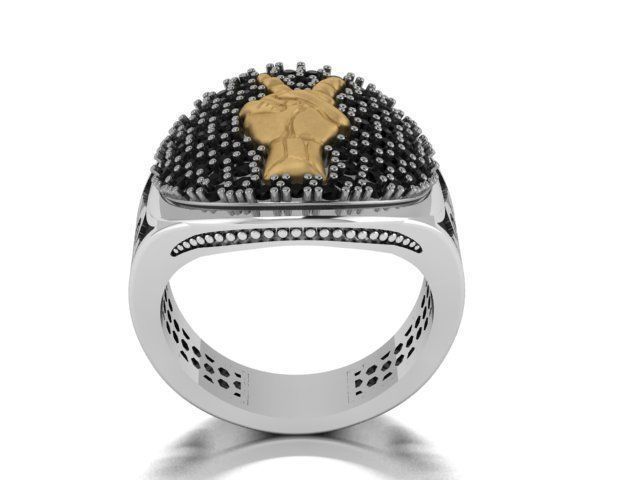 men ring 3D print model_10