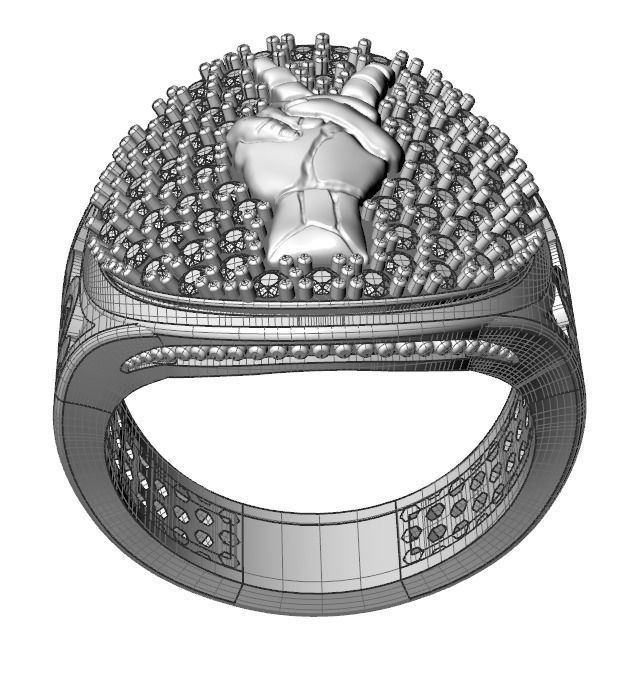 men ring 3D print model_18