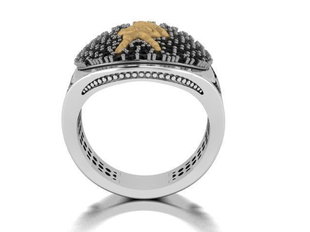 men ring 3D print model_19