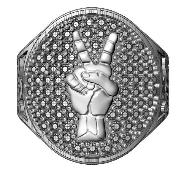 men ring 3D print model_16