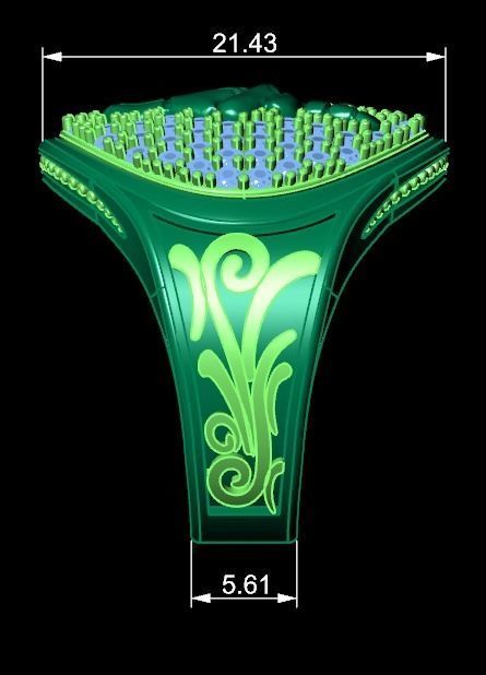 men ring 3D print model_13