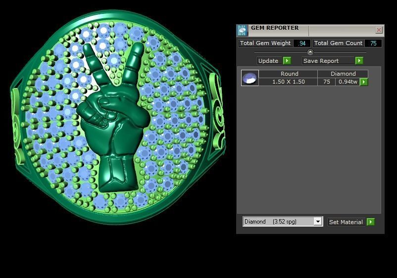 men ring 3D print model_9