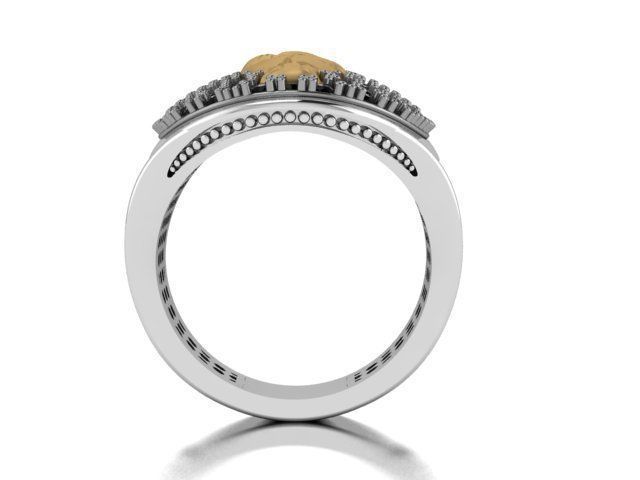 men ring 3D print model_12