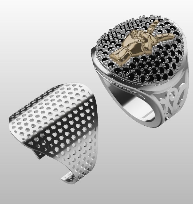 men ring 3D print model_1