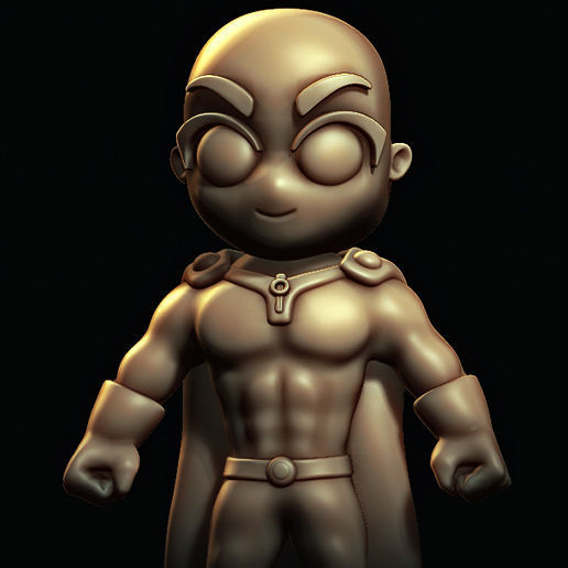 Saitama  One Punch Man  3D print model_2