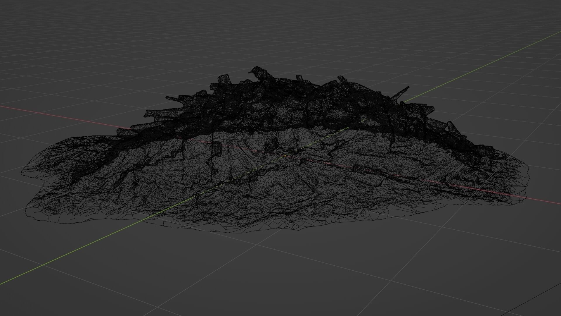 Chopped Wood Pile - Mid Fidelity 3D model_4