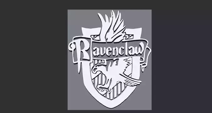 Logo Ravenclaw House Hogwarts 3D print model