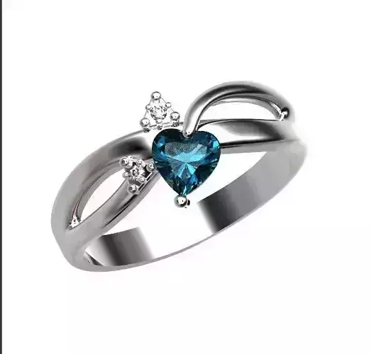  ring with heart stone engagement ring 356