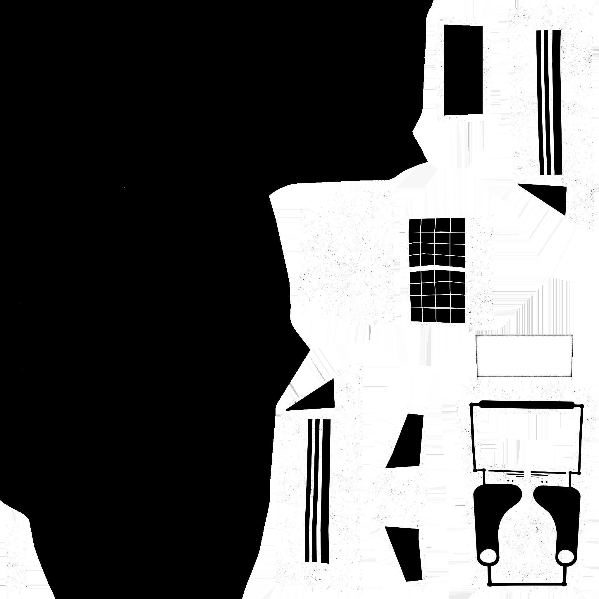 SciFi Backpack E01 Dark Metal - Fashion Character Design Low-poly 3D model_23