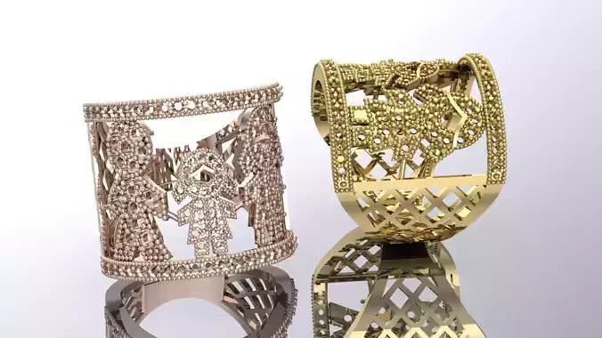 Family Ring 3D Model 3D print model