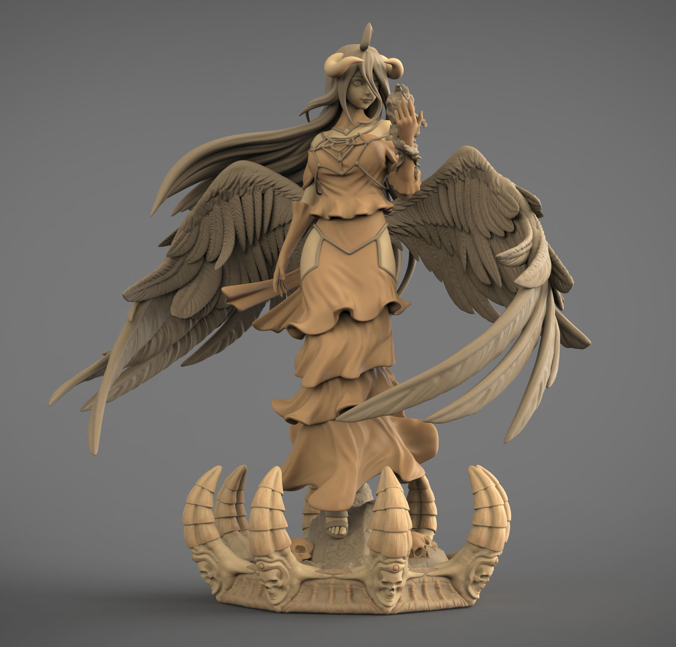 Albedo - Overlord with NSFW 3D print model_2