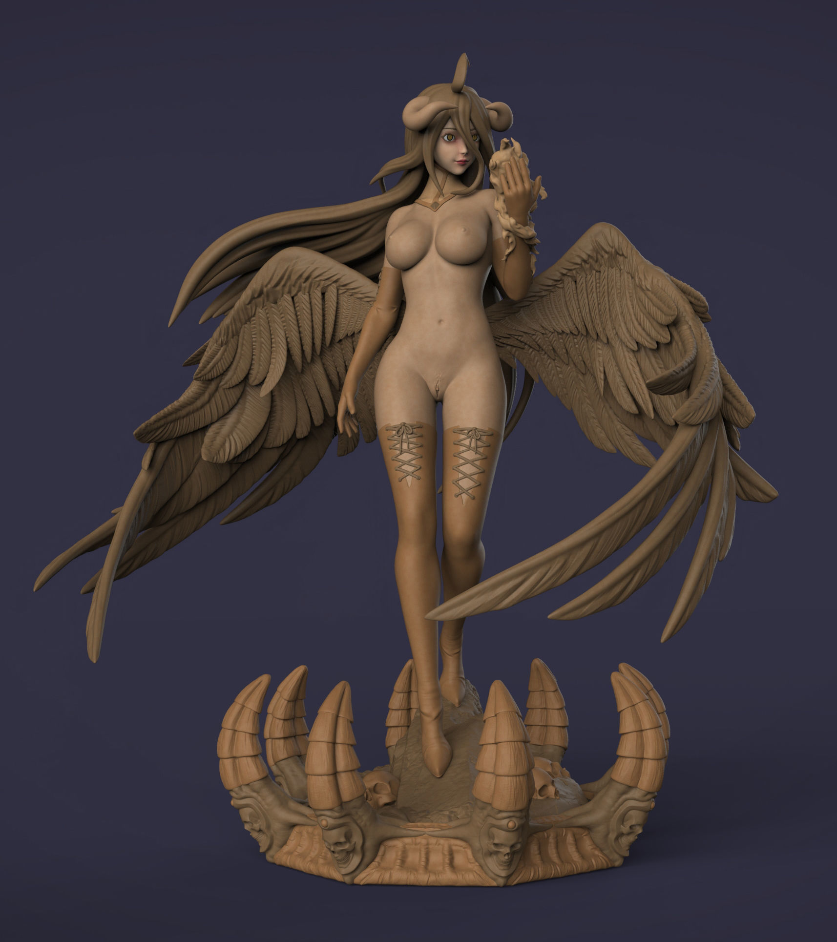 Albedo - Overlord with NSFW 3D print model_1