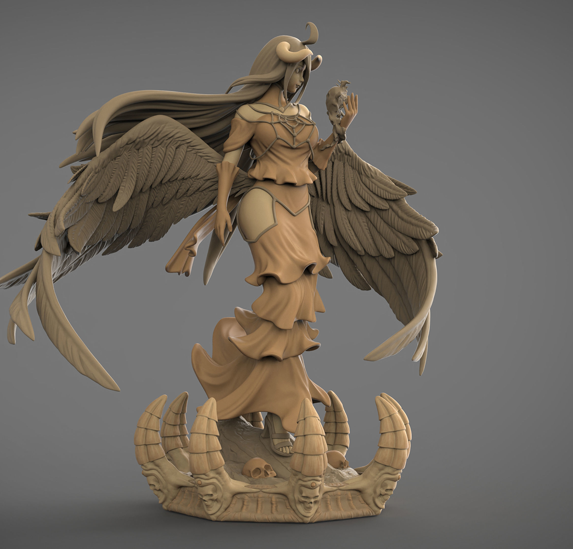 Albedo - Overlord with NSFW 3D print model_3