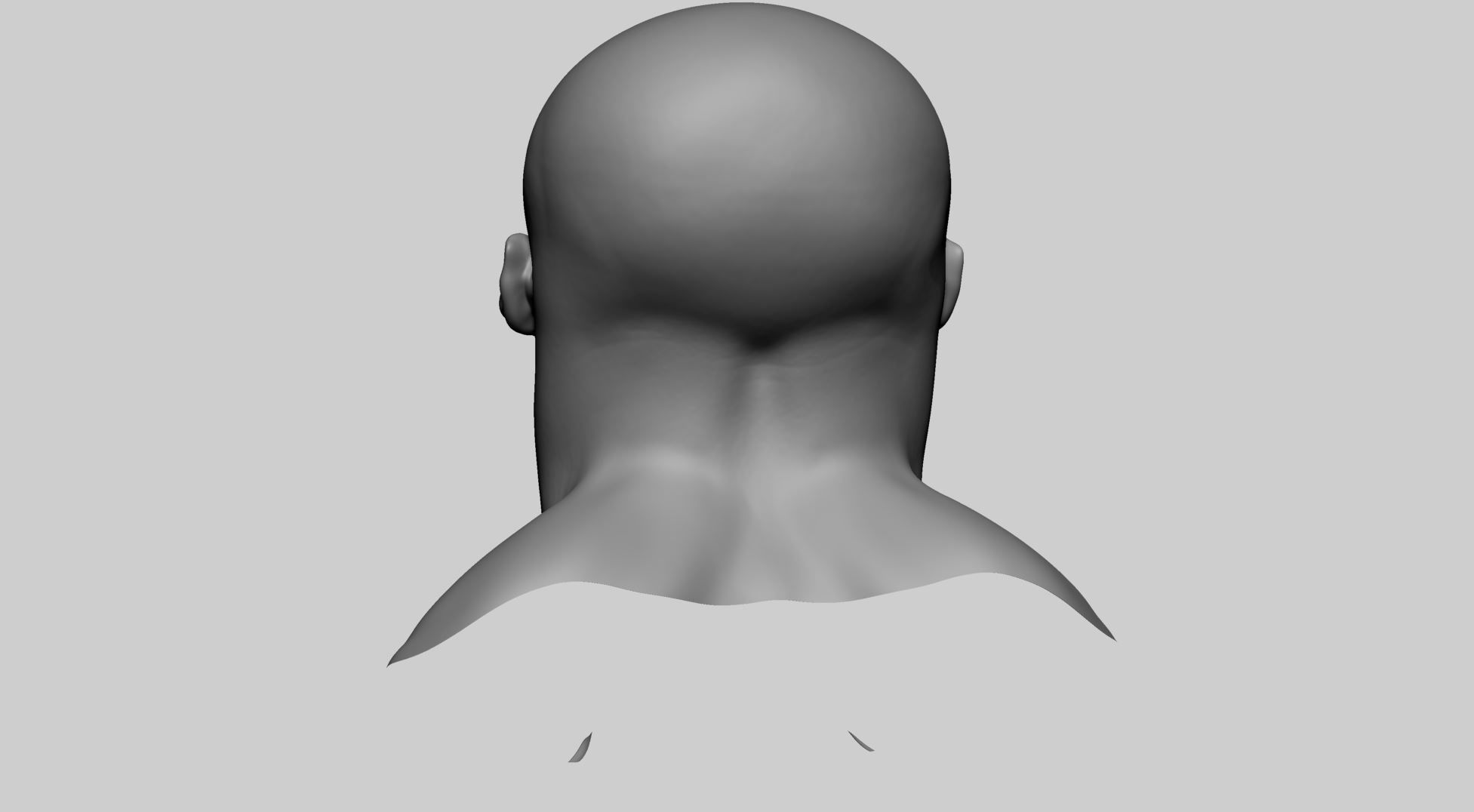 Stylized Male Head B 3D model_3