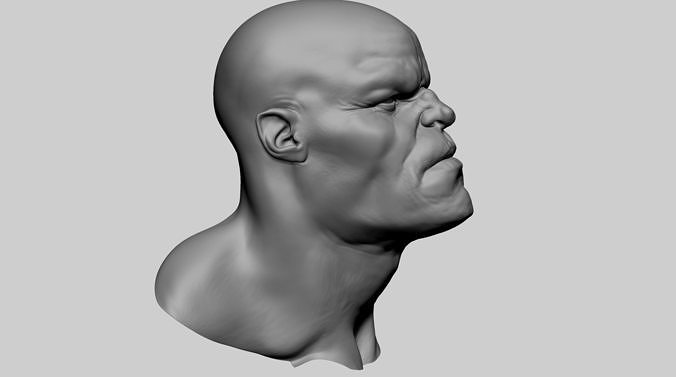 Stylized Male Head B 3D model