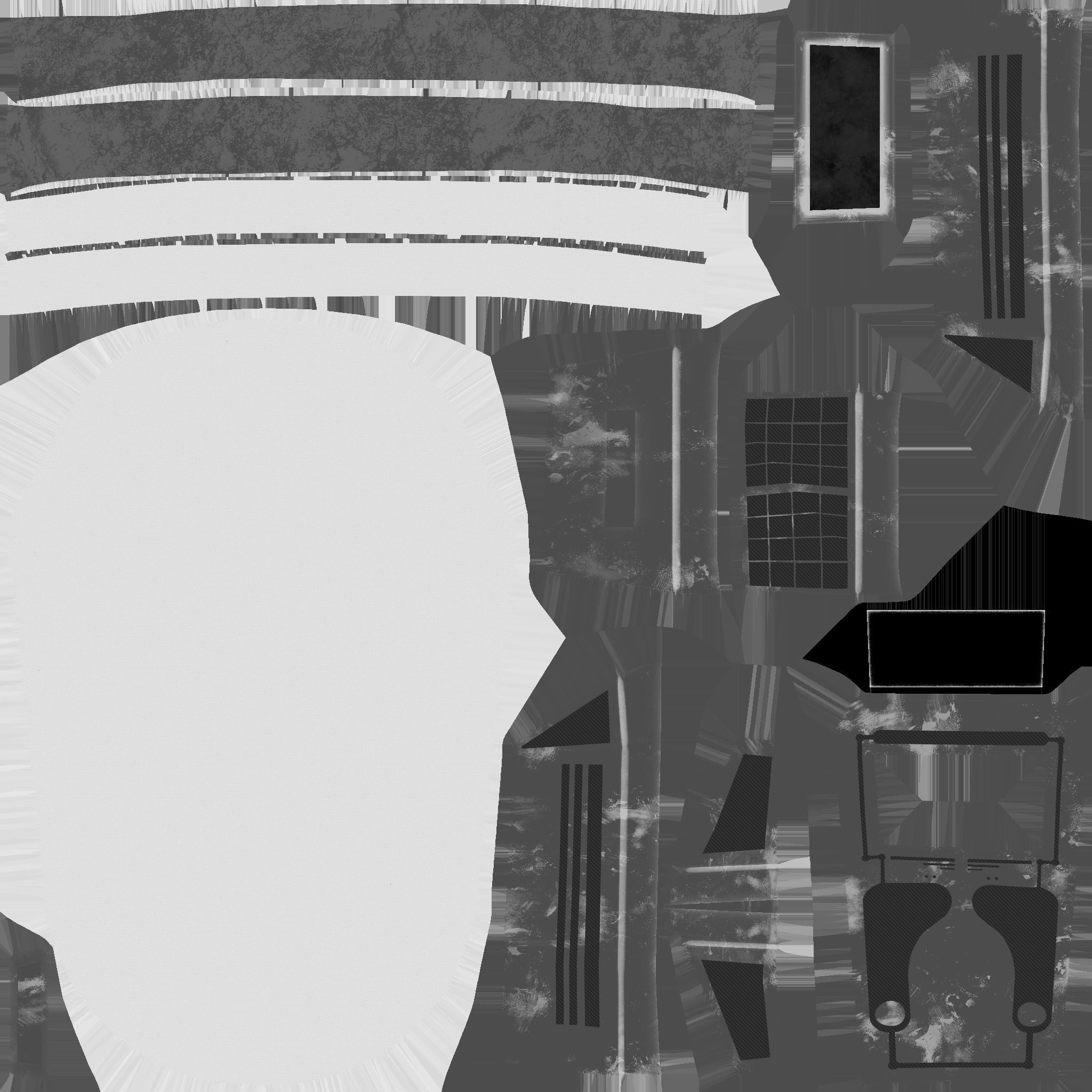 SciFi Backpack E02 Yellow - Fashion Character Design Low-poly 3D model_27