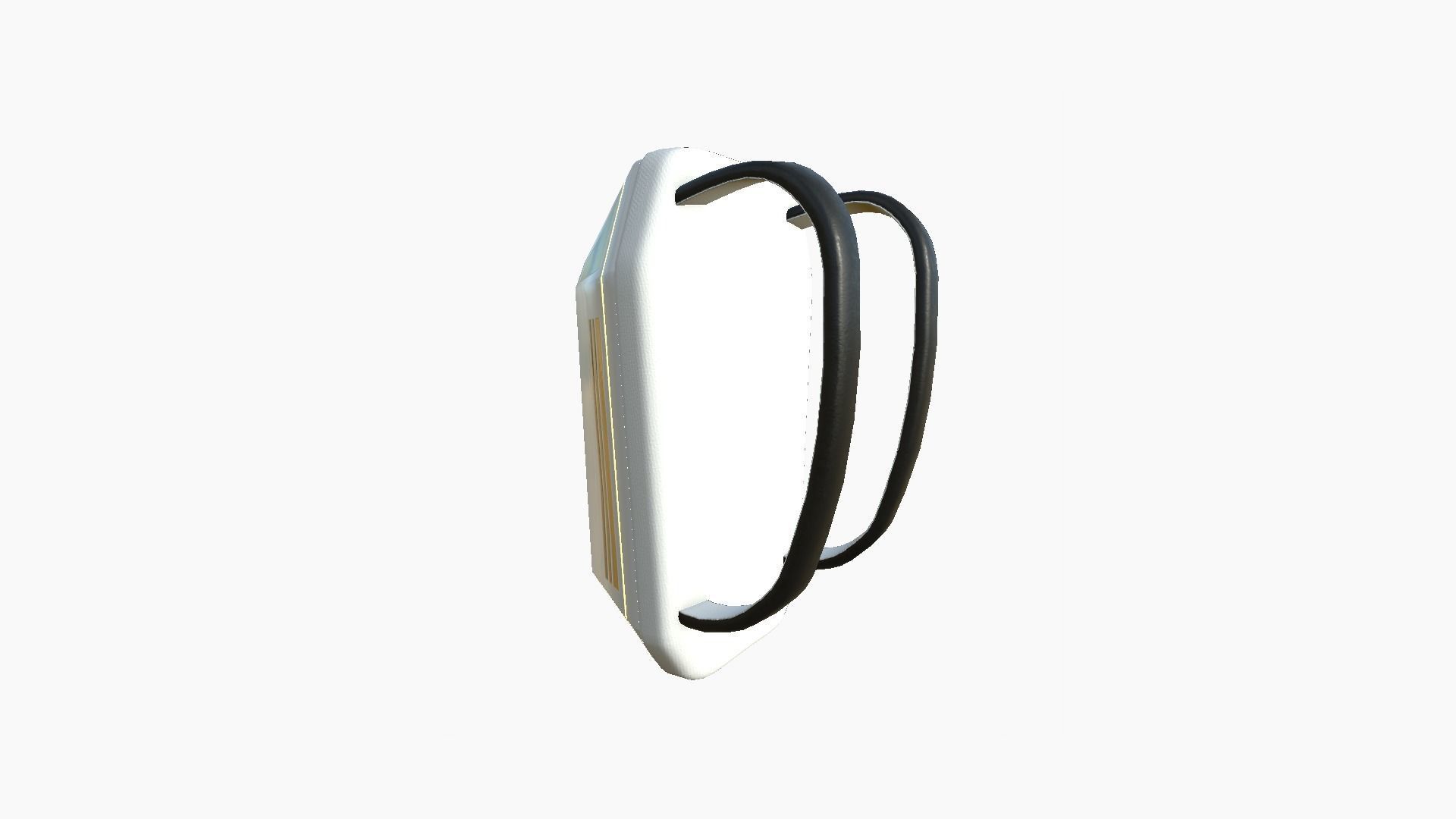 SciFi Backpack E04 White Gold - Fashion Character Design Low-poly 3D model_3