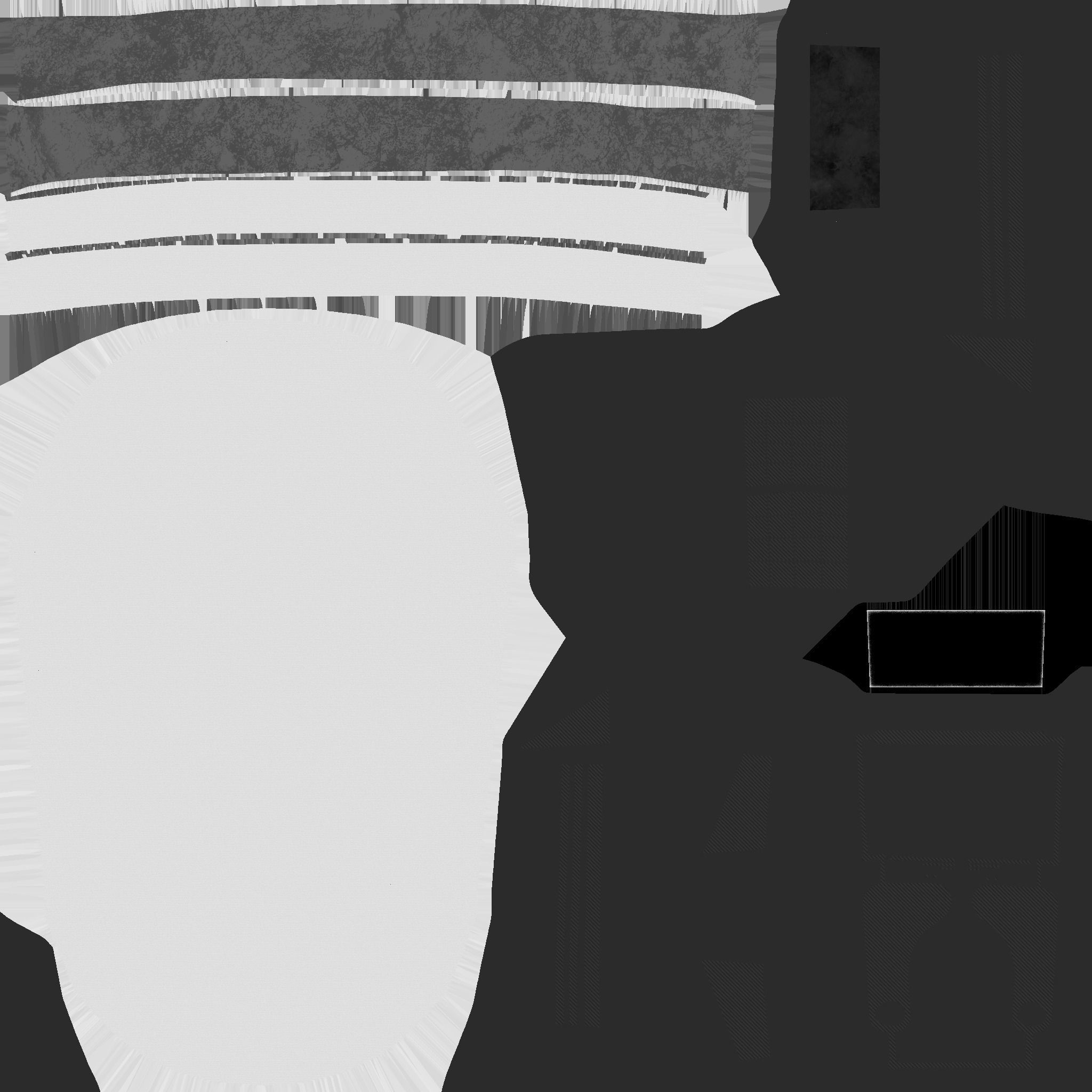 SciFi Backpack E04 White Gold - Fashion Character Design Low-poly 3D model_27