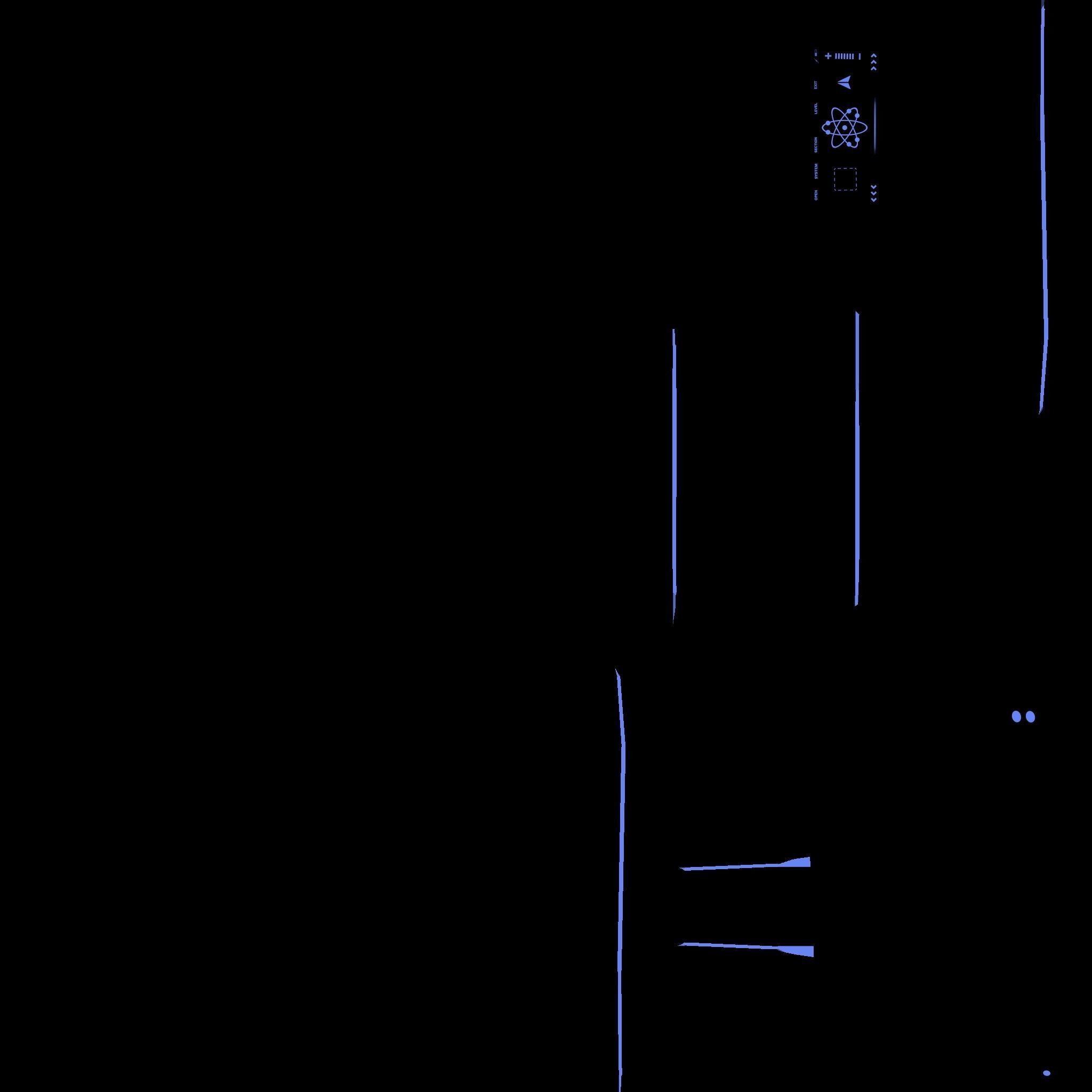 SciFi Backpack E06 Blue - Fashion Character Design Low-poly 3D model_22